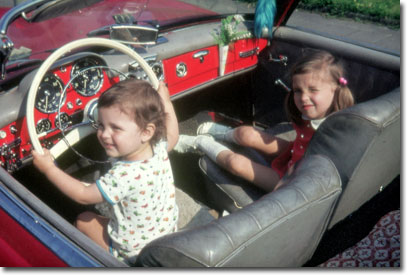 Jens schon als Kind Autobegeistert.